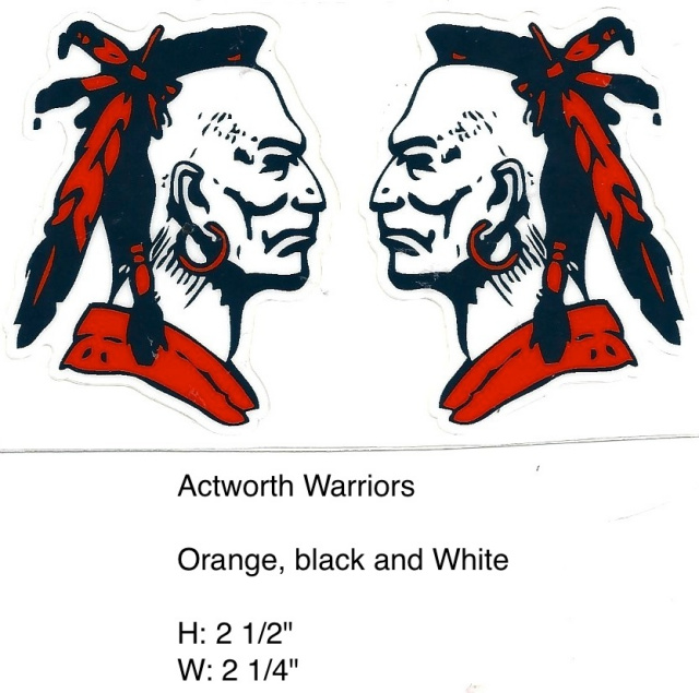 Acworth Warrior orange, white, navy